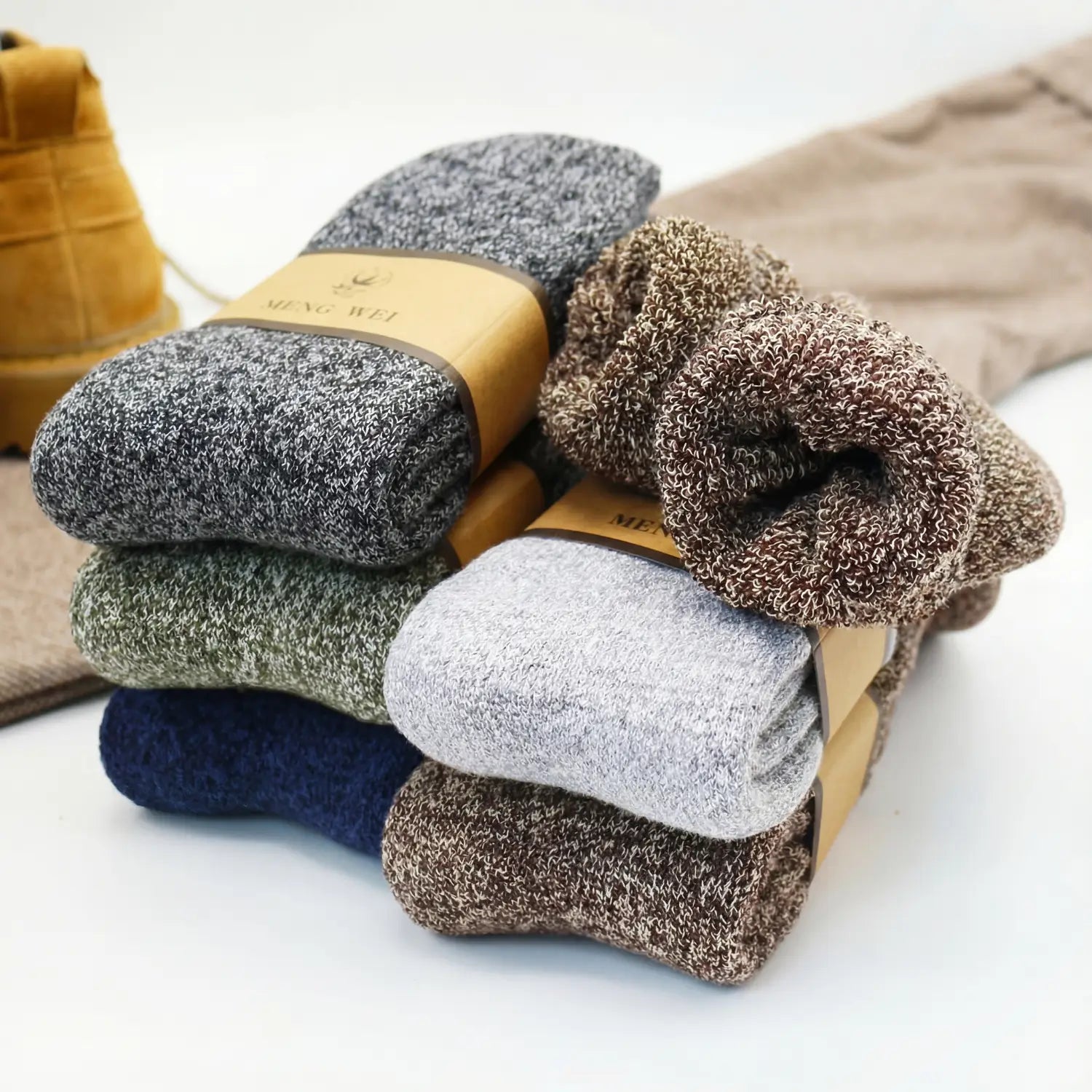 Merino All-Day Socks™ – Merino & Cashmere for Men (5 Pairs)